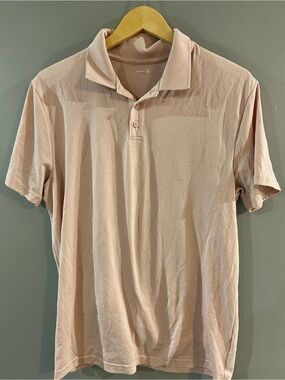 Old Navy Men's Polo in Pale Pink